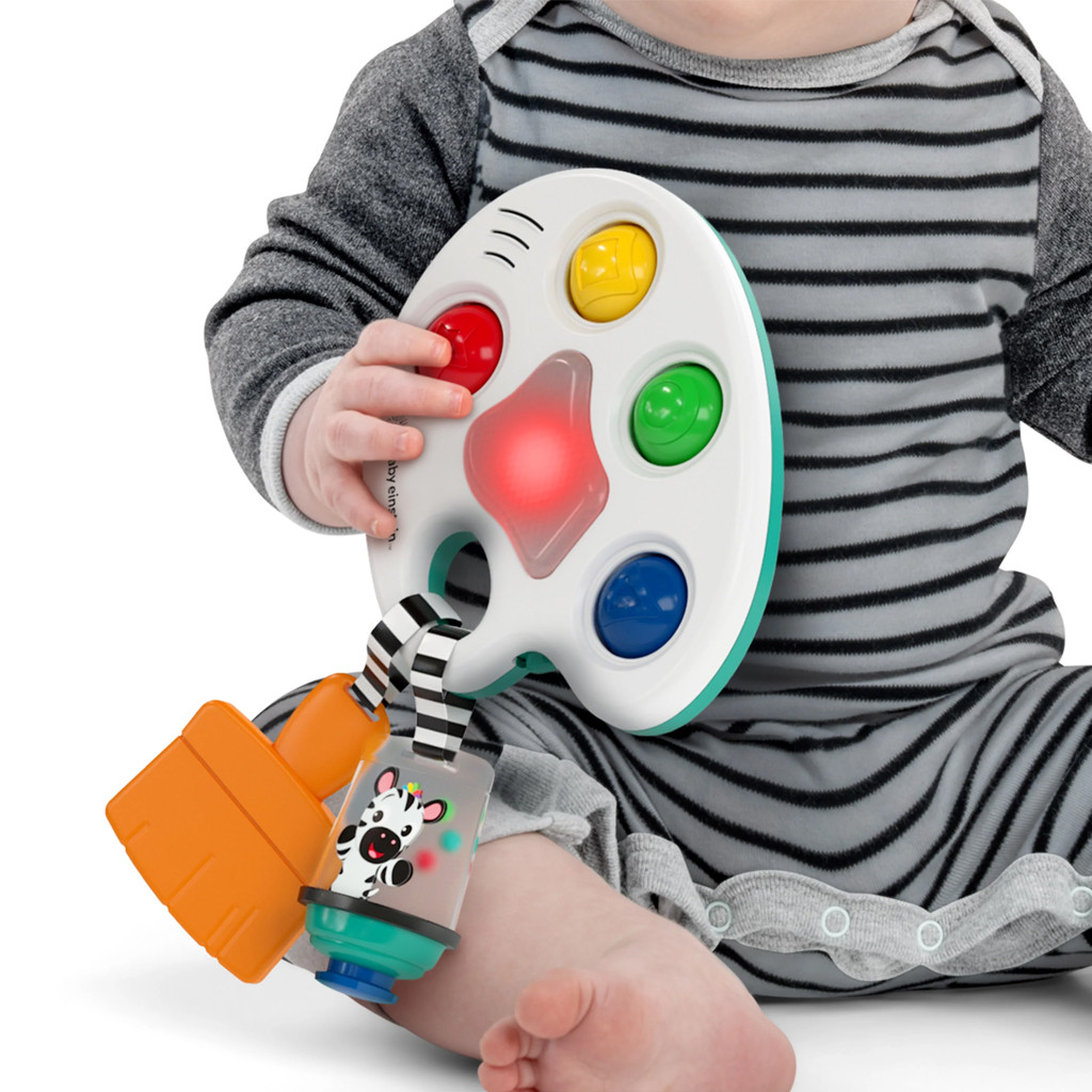 BABY EINSTEIN Zenélő érzékszervi játék Color Palette Popper 6-36hó részletei