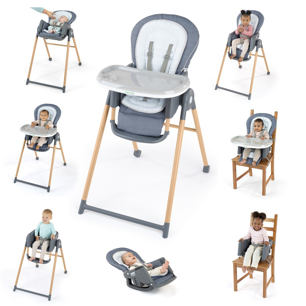 INGENUITY Etetőszék Deluxe 7in1 Proper Positioner™ Chambray