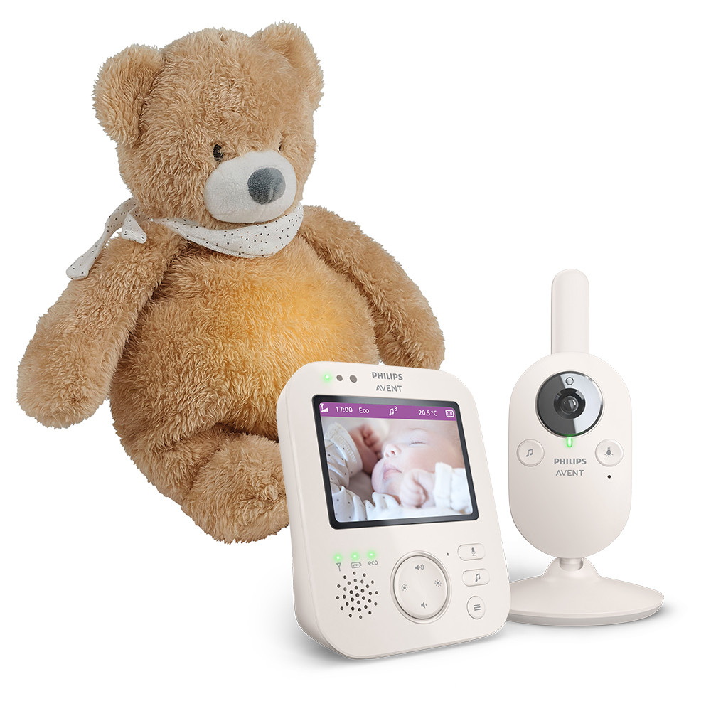 PhiliPhilips AVENT SCD891/26 video bébiőr + NATTOU 4 az 1-ben altató Sleepy Bear előnyei