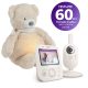 Philips AVENT Bébiőr videó SCD891/26+NATTOU 4 az 1-ben altató medve Sleepy Bear Beige 0m+