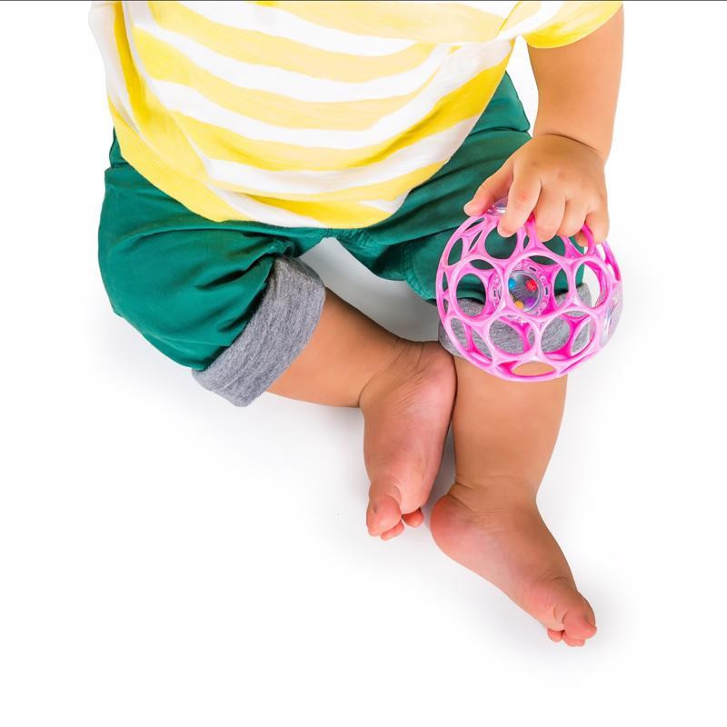 OBALL Játék Oball RATTLE 10 cm dark pink 0hó + AQUAINT 50 ml részletei