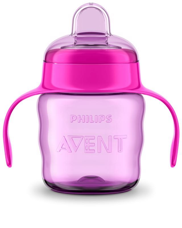 Philips AVENT SCF551/03 Itatópohár Classic 200 ml itatófüllel lányos+akció használat közben
