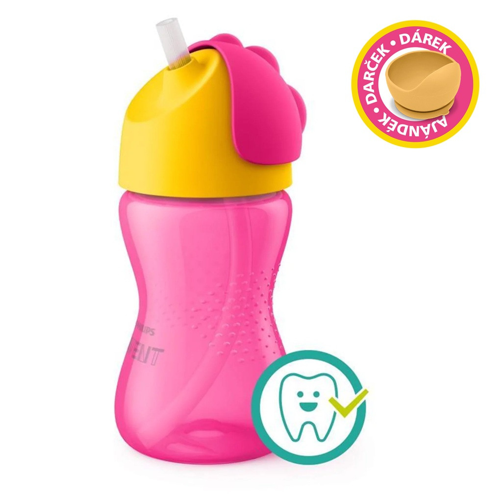 Philips AVENT SCF798/02 Itatópohár rugalmas szívószállal 300ml lányos
