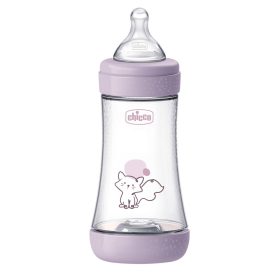  CHICCO Antikólikus cumisüveg Perfect5 240 ml lány közepes folyású 2m+