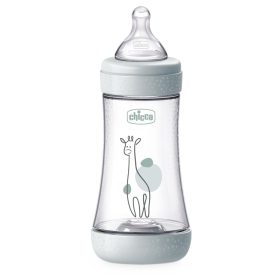 CHICCO Antikólikus cumisüveg Perfect5 240 ml semleges közepes áramlás 