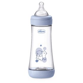   CHICCO Antikólikus cumisüveg Perfect5 300 ml fiú gyors folyású 4m+