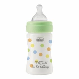 CHICCO Perfect Easy cumisüveg 150 ml, lassú szilikon áramlás, semleges