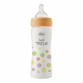 CHICCO Perfect Easy cumisüveg 250 ml, közepes szilikon áramlás, lányok