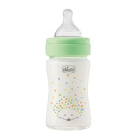 CHICCO Üvegből készült cumisüveg Perfect Easy 150 ml, lassú szilikon á