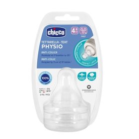   CHICCO Perfect 5/Well-Being fiziológiai gyors áramlású cumisüveg cumi 4m+ 2 db