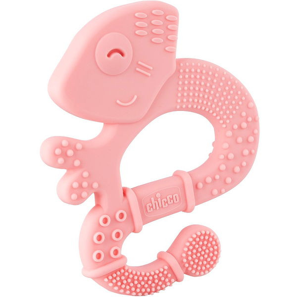 CHICCO Szilikon rágóka Super Soft Chameleon rózsaszín 2h+ alternatív képe