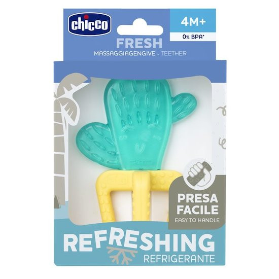 CHICCO Hűsítő rágóka Fresh Kaktusz 4h+ - Használatban