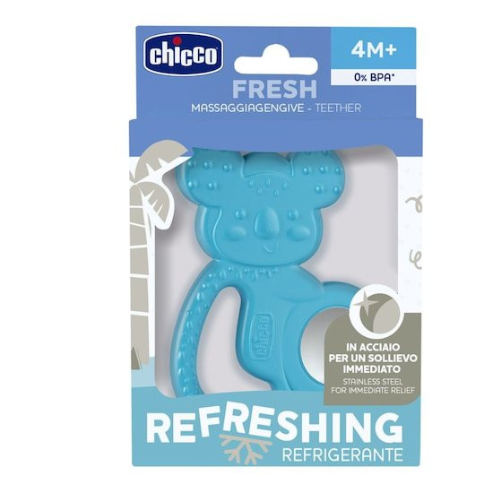 CHICCO Hűsítő rágóka Fresh Koala kék 4h+ használat közben