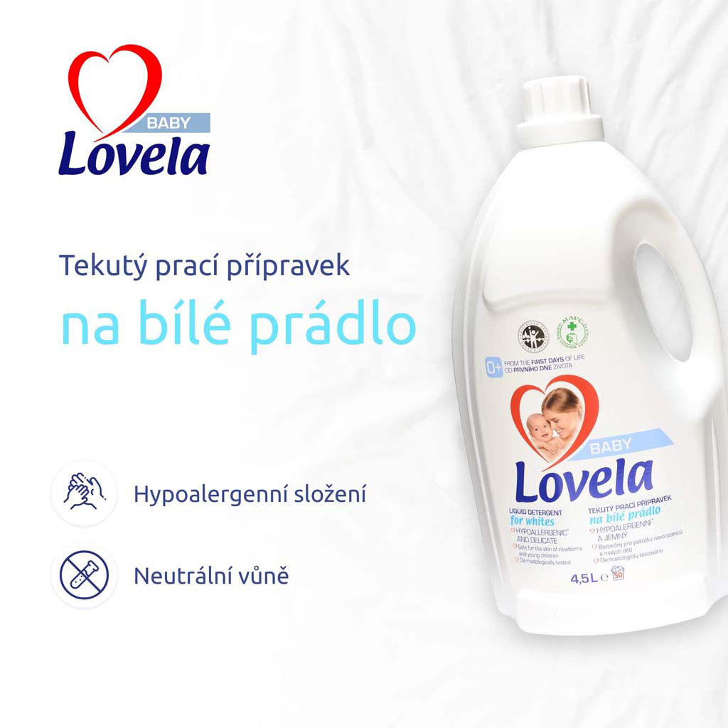 LOVELA Baby folyékony mosószer - Főbb előnyök