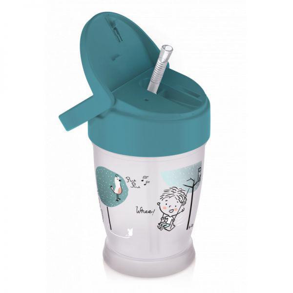 LOVI Az én szívószálas bögrém Lovely Junior 250 ml fiú