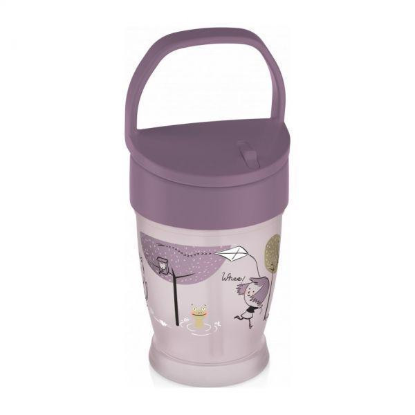 LOVI Az én szívószálas bögrém Lovely Junior 250 ml lány használat közben