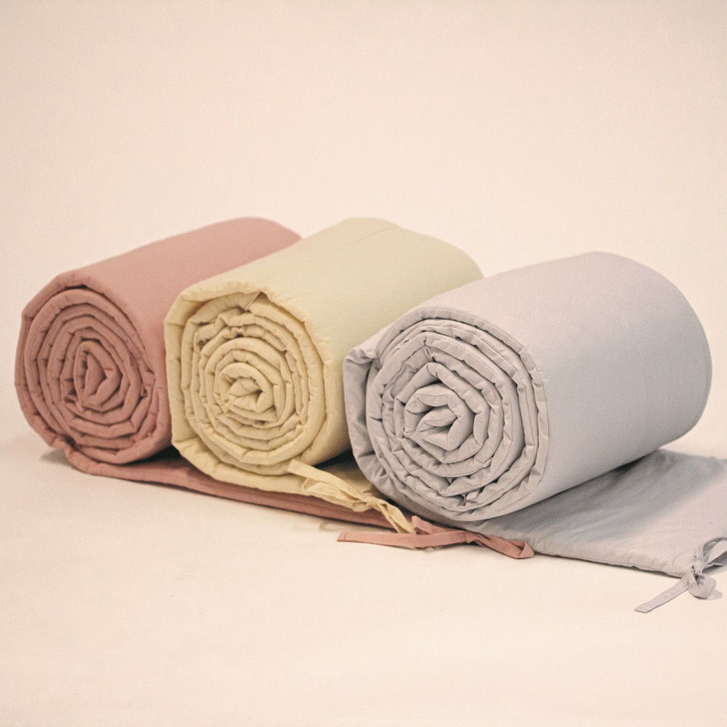 PETITE&MARS Rácsvédő kiságyba TILLY MAX Dusty Pink 360 cm – Alternatív kép 2