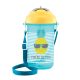 CANPOL BABIES Utazó sportpalack szívószállal és fedéllel Ananász 400 ml