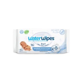 WATERWIPES Nedves törlőkendők, műanyagmentes 60 db