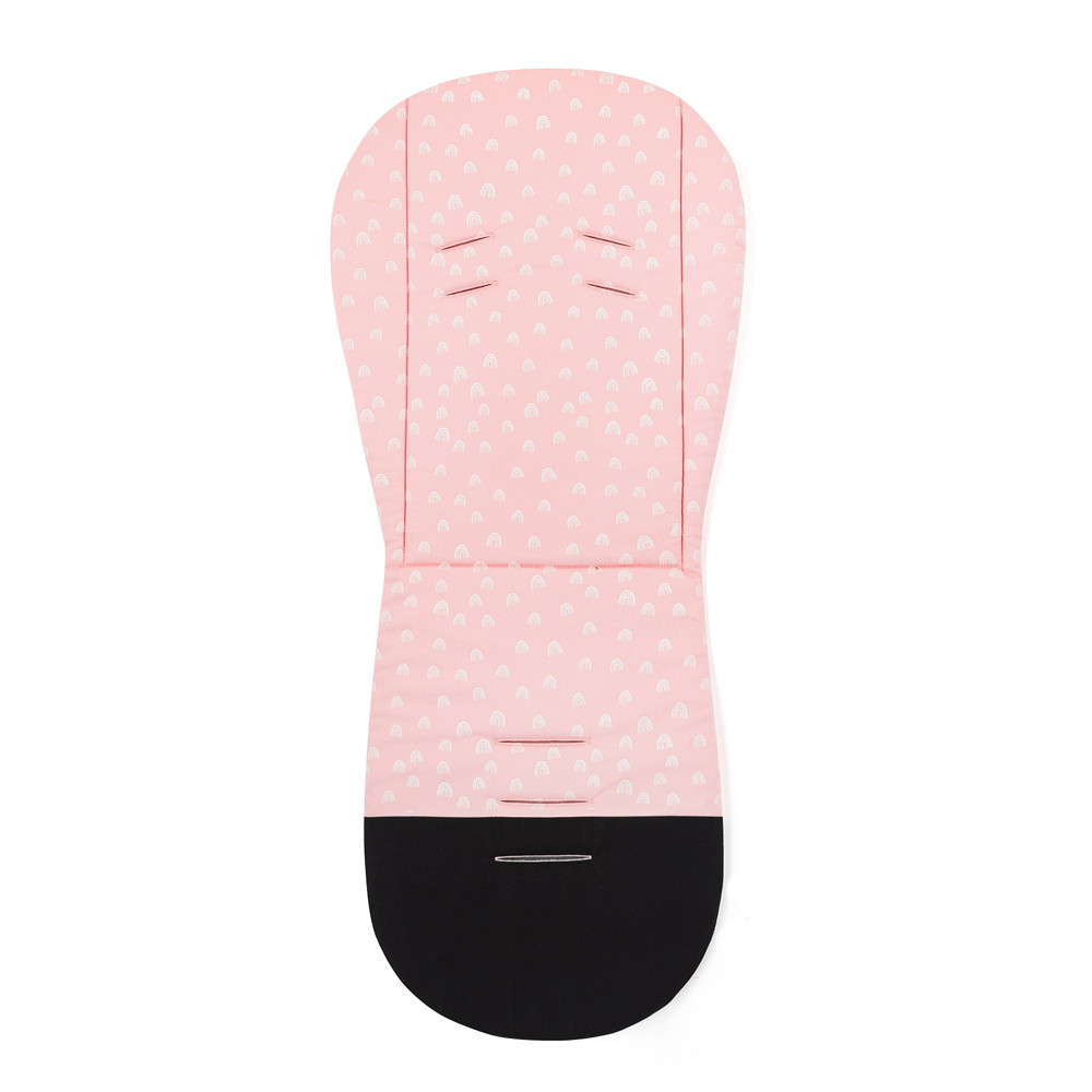PETITE&MARS Ülésbetét babakocsiba Foamy Pink Rainbow használat közben