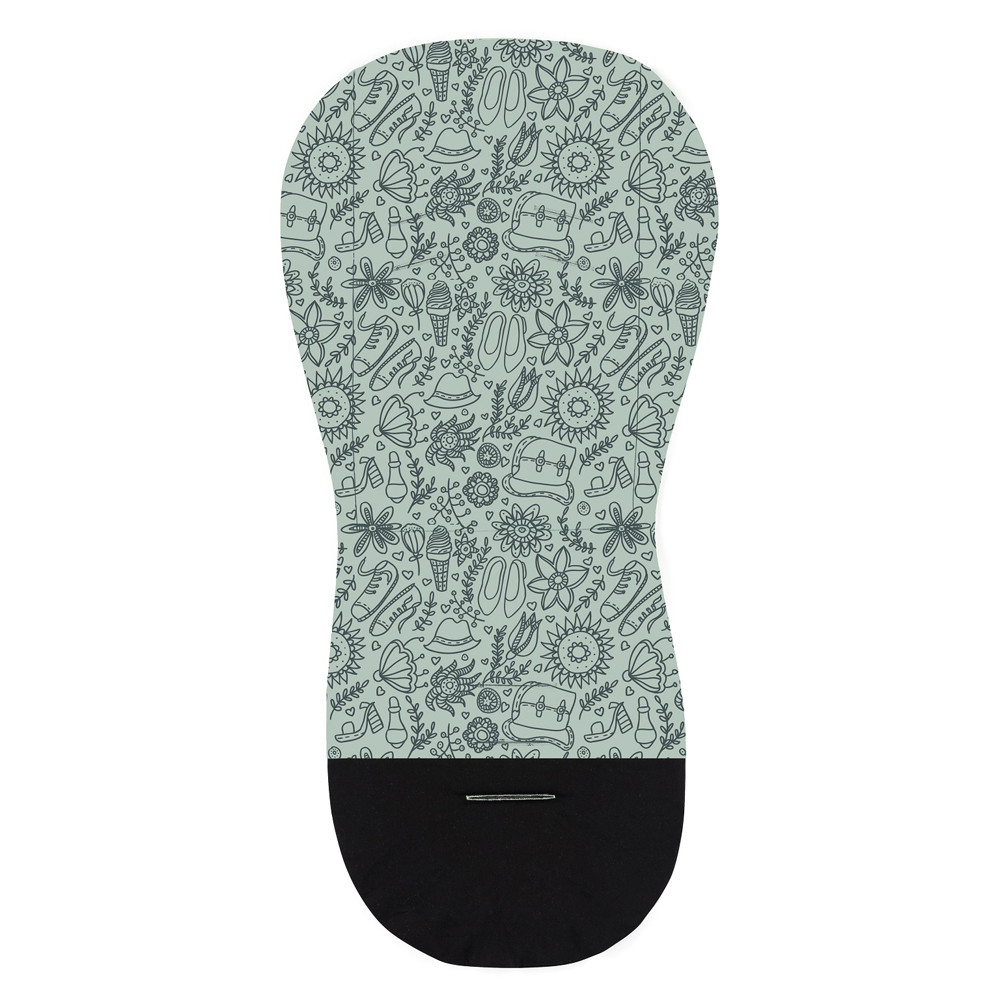 PETITE&MARS Ülésbetét babakocsiba Foamy Green Hipster részletek