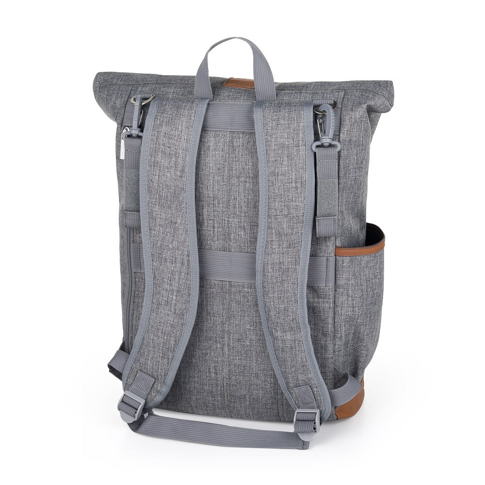 PETITE&MARS Pelenkázó hátizsák babakocsira Jackob Ultimate Grey - praktikus belső elrendezés
