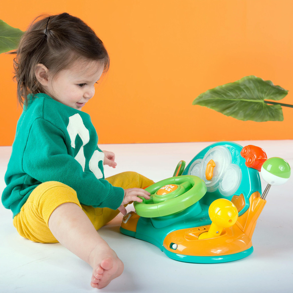 BRIGHT STARTS Zenélő kormánykerék játék Lights & Colors Driver™ 6hó+ - Részletek