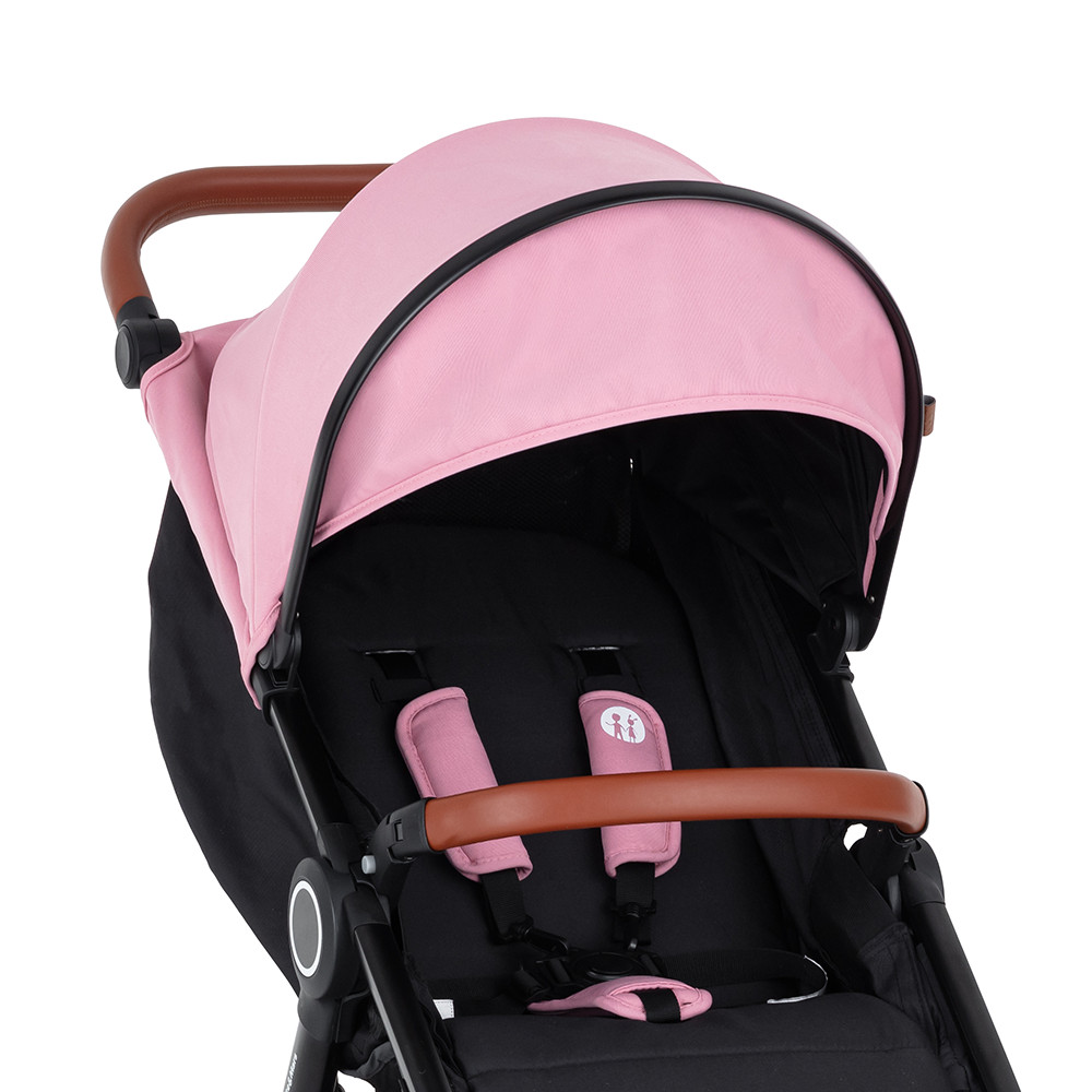 PETITE&MARS Napfénytető+övvédő Street+ Rose Pink utazóágy két szintes fekvőfelülettel