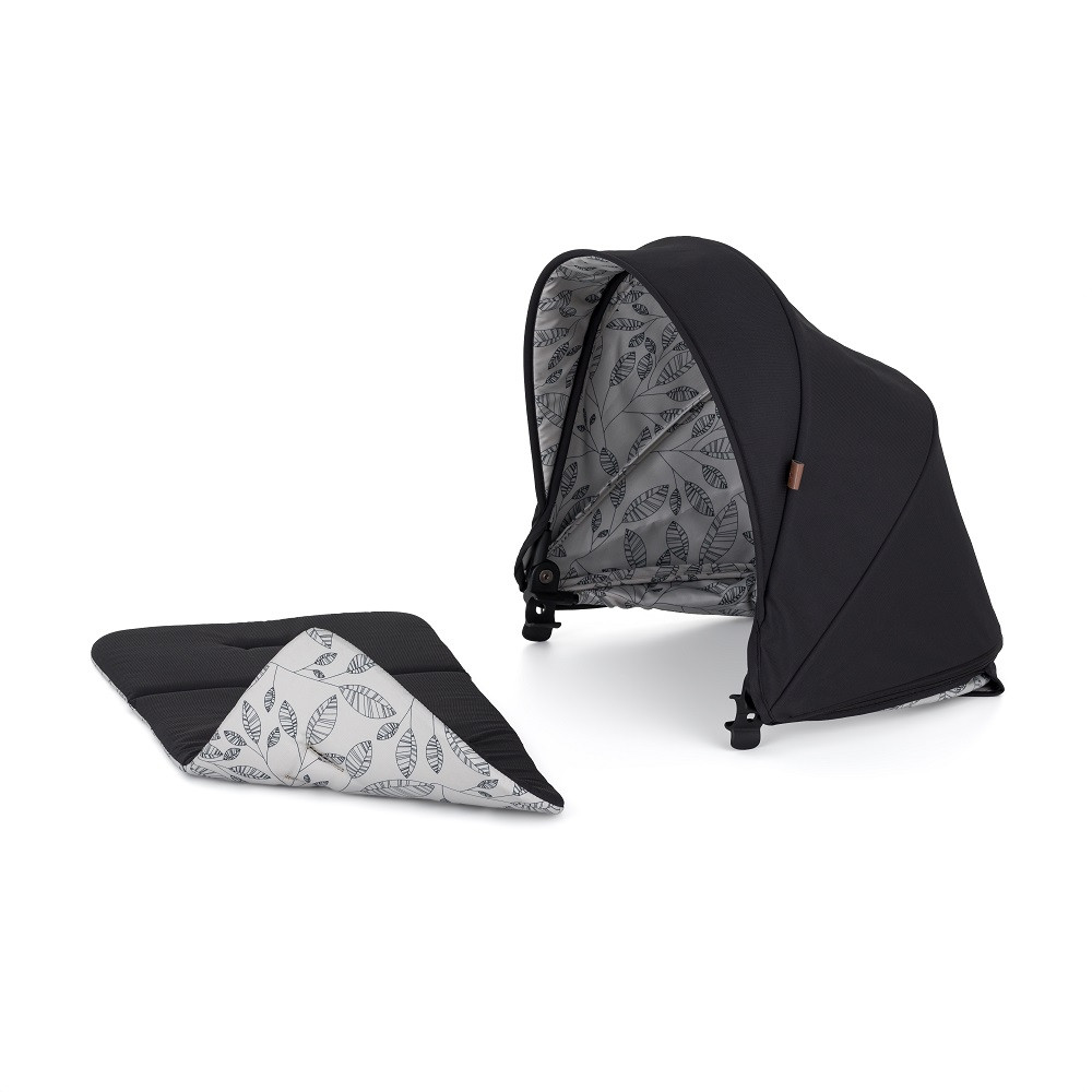 PETITE&MARS Napfénytető+övvédő Royal2/3 Perfect Black utazóágy