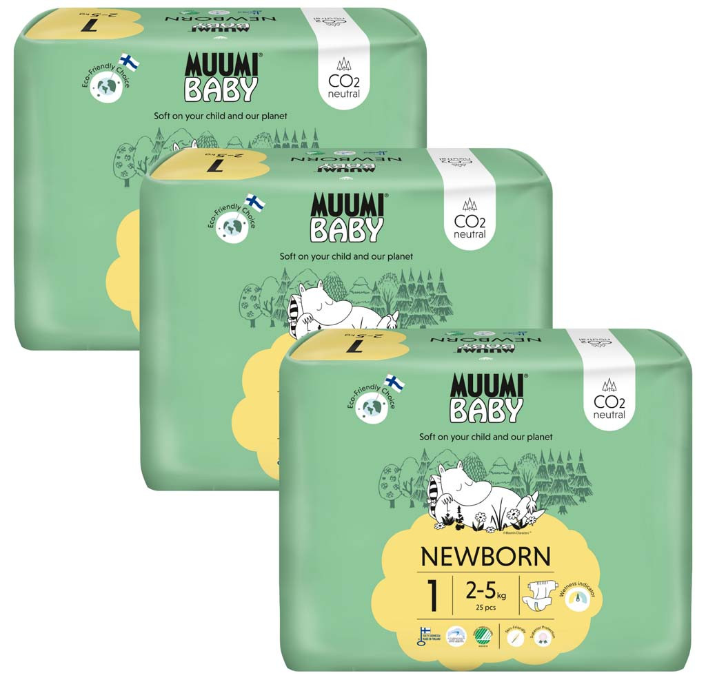 MUUMI Baby 1 Newborn eco pelenka csomag