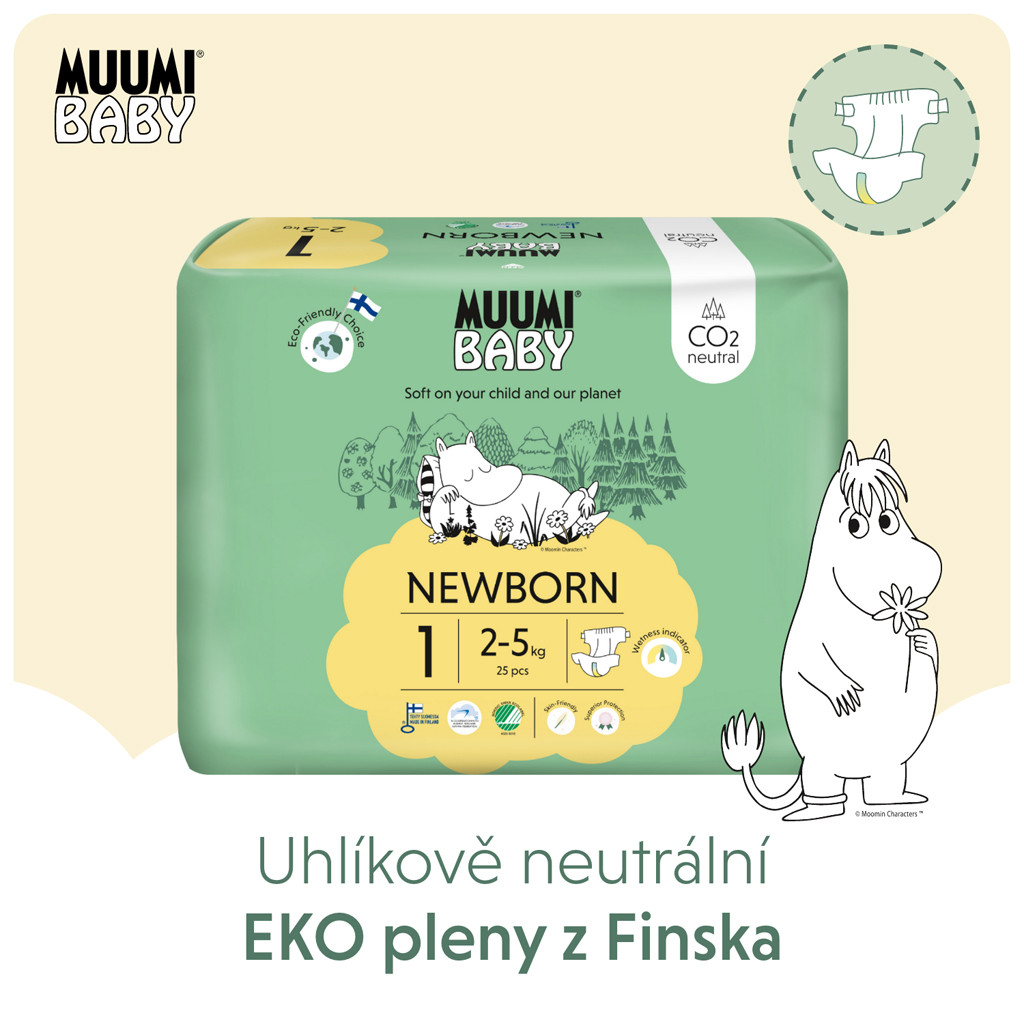 MUUMI Baby 1 Newborn eco pelenka részletei