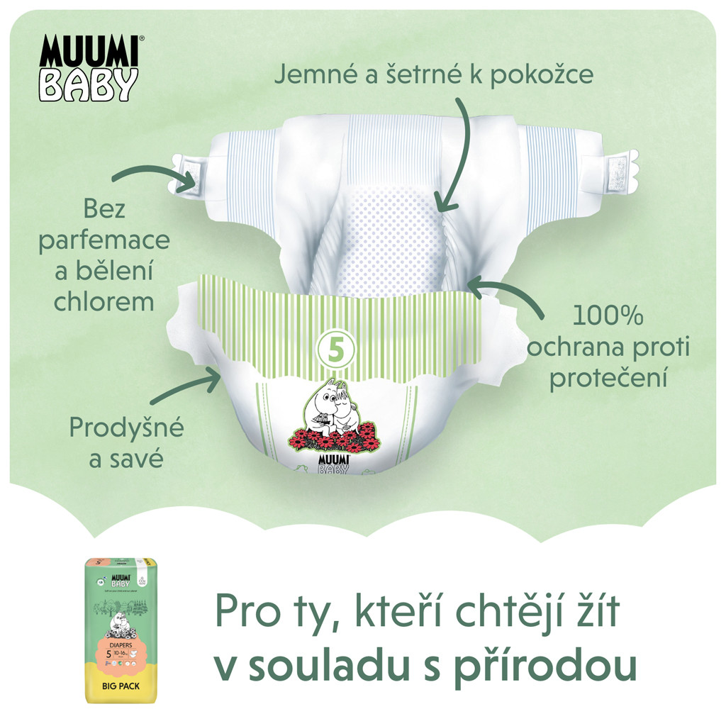 MUUMI Baby pelenka használat közben