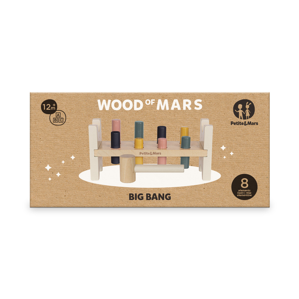 PETITE&MARS Fa játék Big Bang Wood of Mars 12hó+ alternatív kép 1