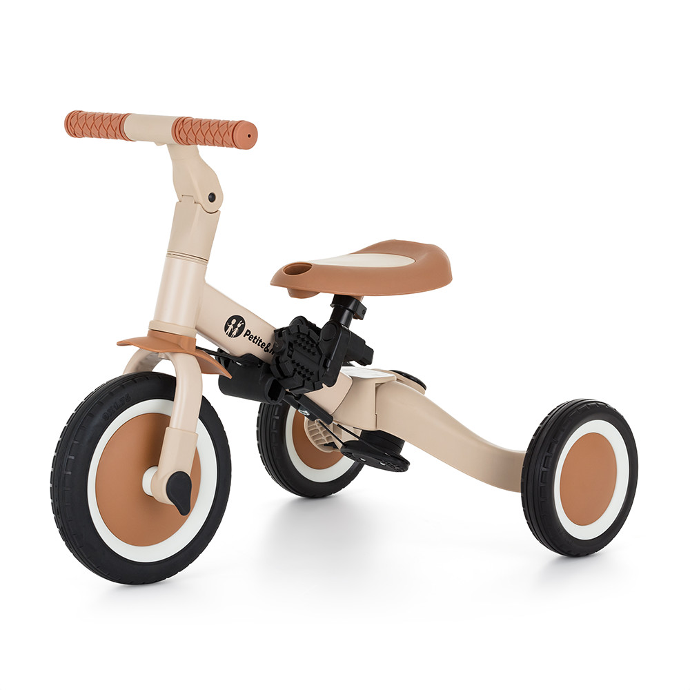 PETITE&MARS Multifunkciós tricikli 5in1 Turbo Desert Sand - Összecsukva
