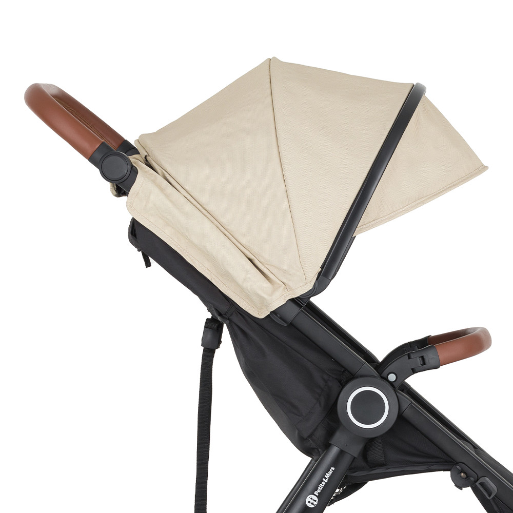 PETITE&MARS Napfénytető+övvédő Street2 Sahara Beige utazóágy