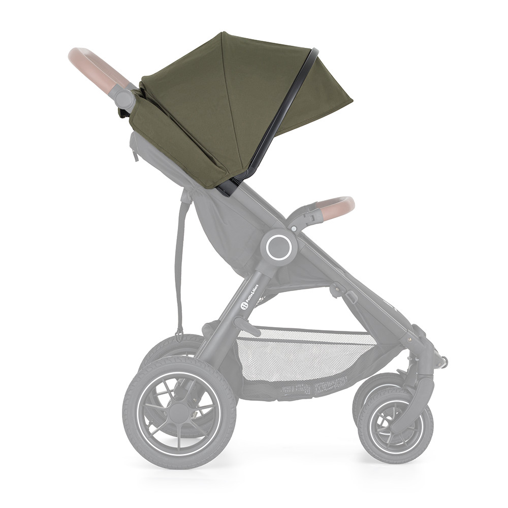 PETITE&MARS Napfénytető+övvédő Street2 Mature Olive utazóágy - Részletek