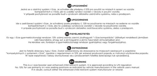 PETITE&MARS Optimus Ülésmagasító Pro i-Size Grey Air 125 - 150 cm (22-36 kg)