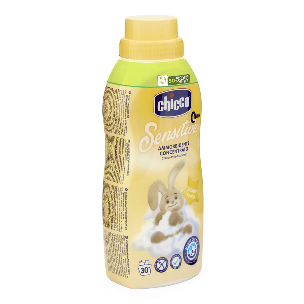 CHICCO Öblítő koncentrátum Gyengéd érintés 750 ml használat közben