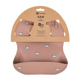 PETITE&MARS Szilikon előke Take&Match Kék Helikopterek 6m+