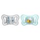 CHICCO Physio Light szilikon cumik kék 2-6 hónapos, 2 db