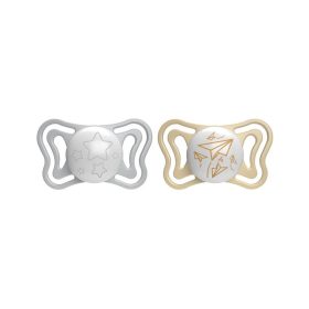 CHICCO Physio Light szilikon éjszakai cumi 6-16h, 2db