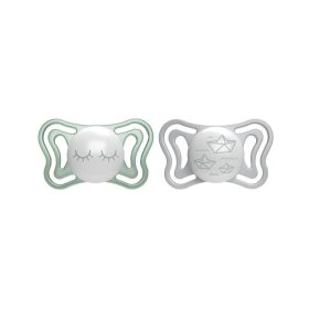   CHICCO Physio Light szilikon éjszakai cumi 16-36 hónaposoknak, 2db