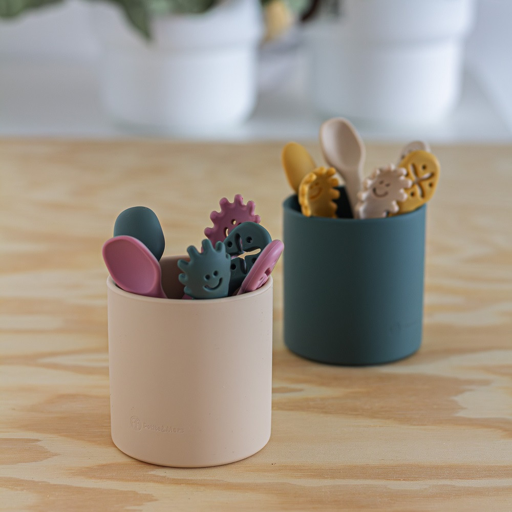 PETITE&MARS Szilikon gyakorló kanál szett - ergonomikus kialakítás