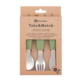 PETITE&MARS Rozsdamentes acél evőeszköz készlet Take&Match Sweet Pea 1