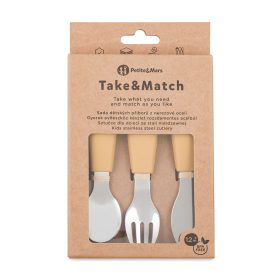 PETITE&MARS Rozsdamentes acél evőeszközkészlet Take&Match Intense Ochr