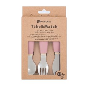 PETITE&MARS Rozsdamentes acél evőeszközkészlet Take&Match Dusty Rose 1