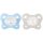CHICCO PhysioForma® Dual Soft cumik kék 2-6 hónapos, 2 db