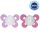 CHICCO Physio Comfort szilikon cumi éjszakai 16-36m lány - csillagok/m