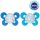 CHICCO Cumisüveg Physio Comfort szilikon éjszakai 16-36h fiú - macska/
