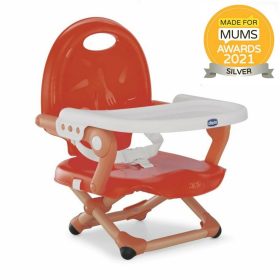   CHICCO Hordozható ülésmagasító Pocket Snack székhez - Pipacs piros